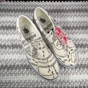 Harry Potter Classic Slip On Marauders Map Vans